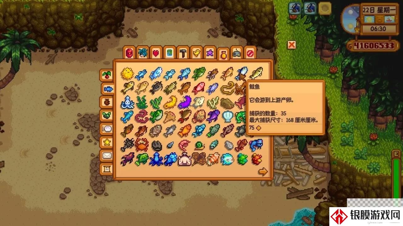 星露谷物语小嘴鲈鱼虹鳟鱼鲑鱼钓取位置指南