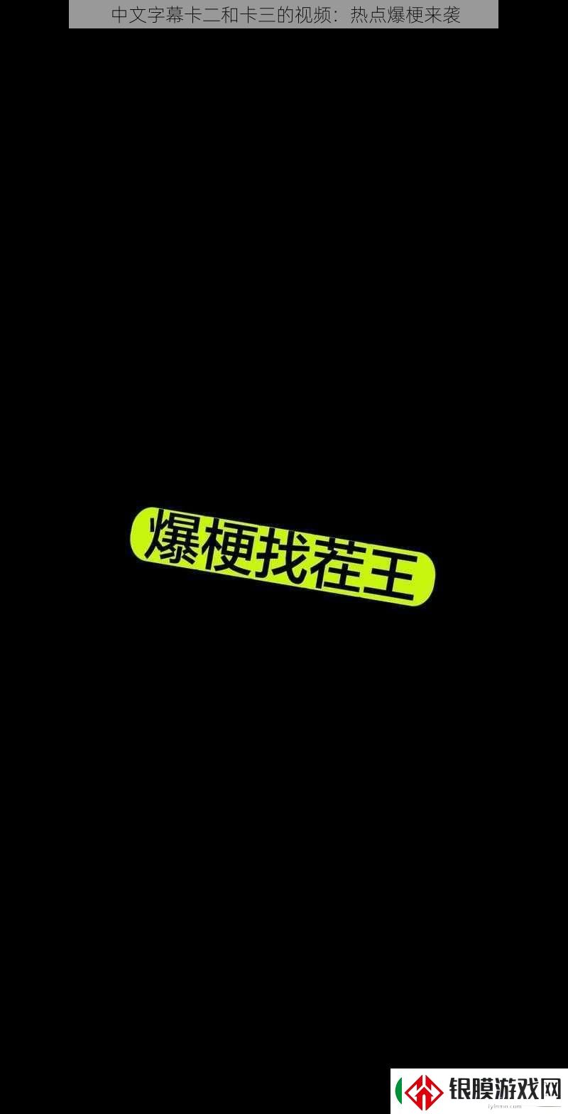 中文字幕卡二和卡三的视频