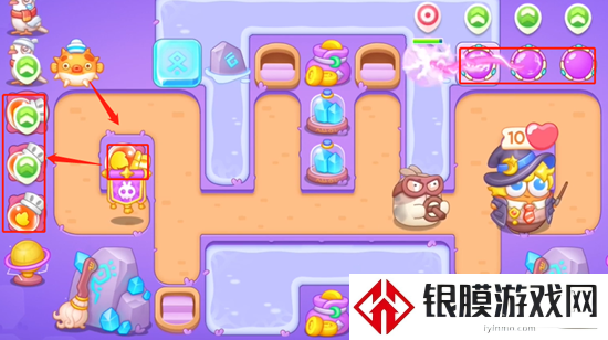 保卫萝卜4阿波与魔法宝藏第52关通关教学