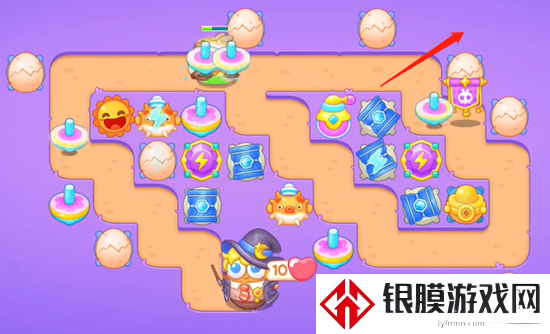 保卫萝卜4阿波与魔法宝藏第46关通关攻略