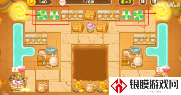 保卫萝卜4法老归来第五关怎么过